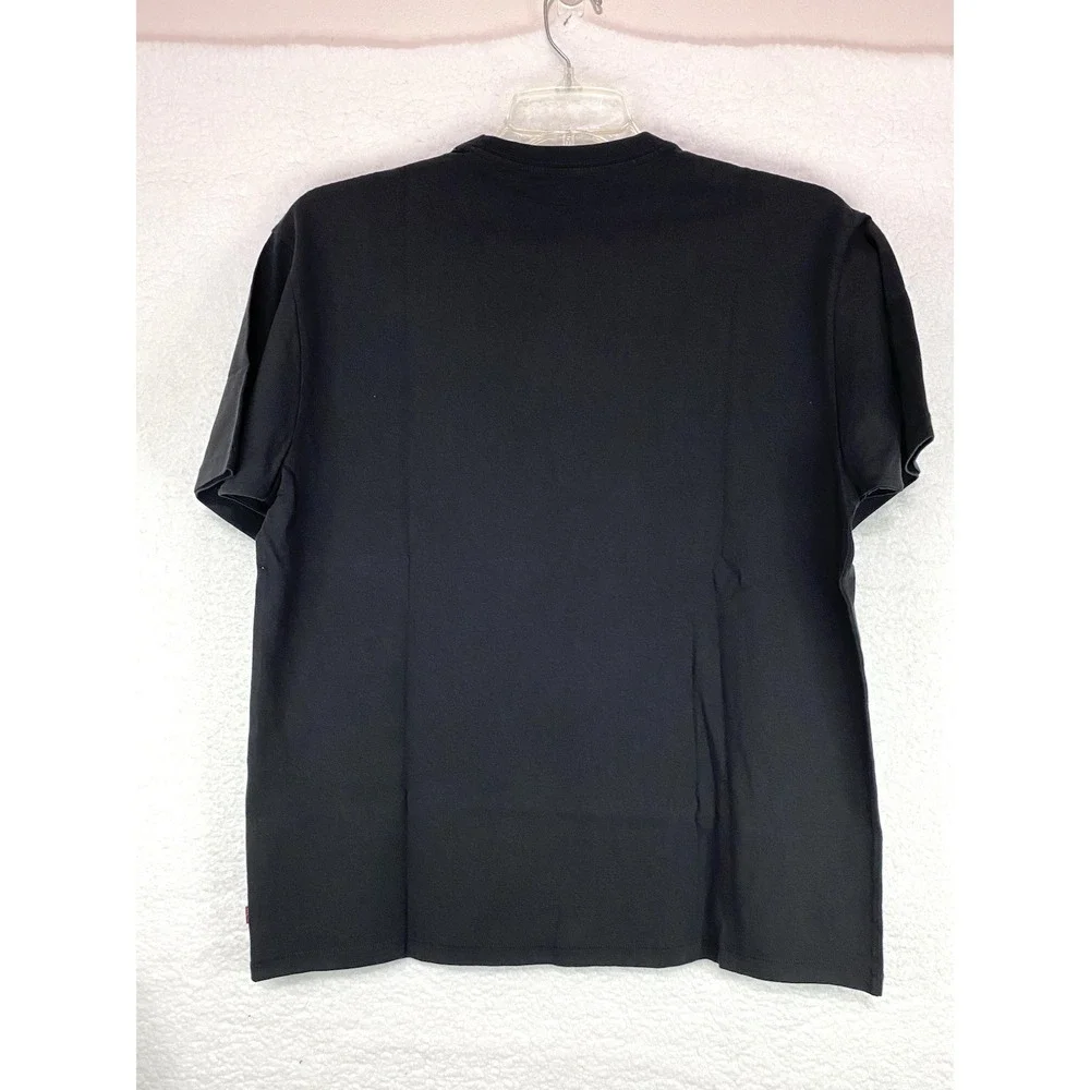 Levis Men's Vintage Black Graphic Batwing Logo in Pecan Brown Medium T-Shirt NWT